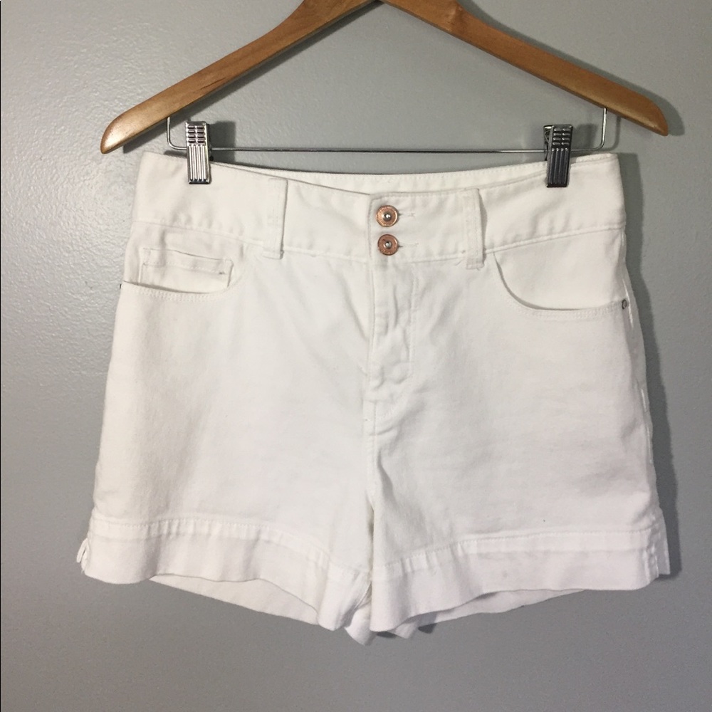 Boston Proper White Jean Shorts